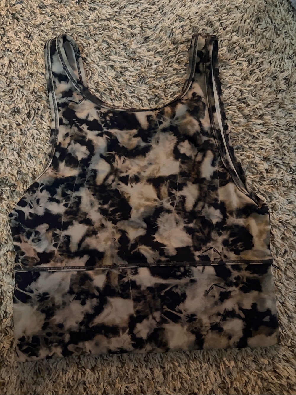 Lululemon Tie-Dye Tank Top - Black & Taupe
